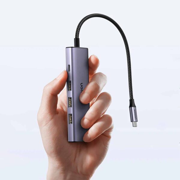 Adaptador Hub Ugreen 5-en-1 de USB-C a HDMI/USB-A/PD 100w Black (15597) - Imagen 3