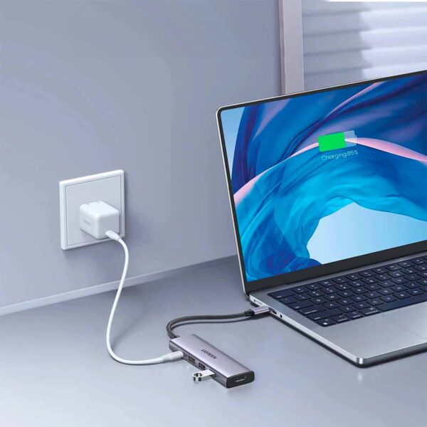 Adaptador Hub Ugreen 5-en-1 de USB-C a HDMI/USB-A/PD 100w Black (15597) - Imagen 4