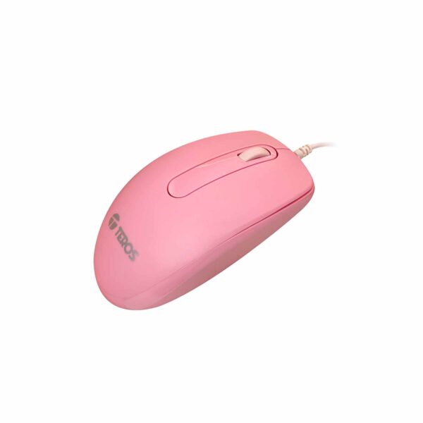 Mouse óptico TEROS TE-1221S 1000 DPI USB 3 botones Pink - Imagen 2