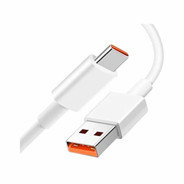 Cable De Carga Turbo Para Xiaomi 6A Type-C White - Imagen 3