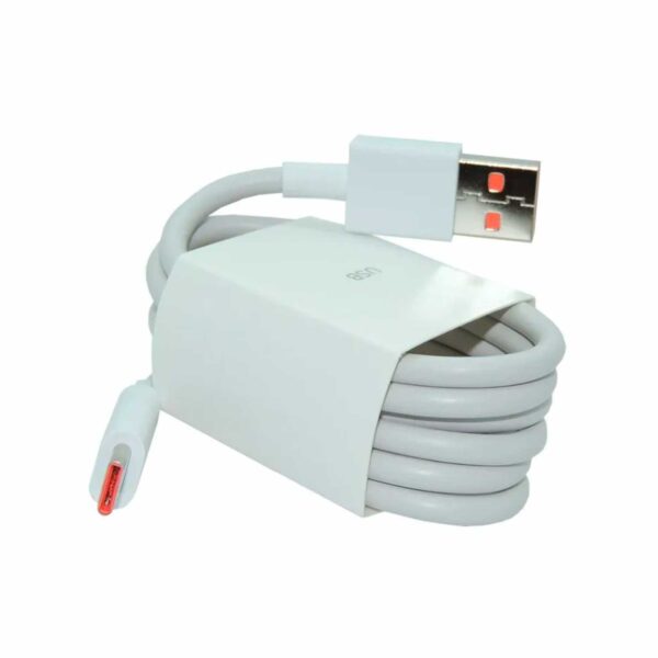 Cable De Carga Turbo Para Xiaomi 6A Type-C White - Imagen 4