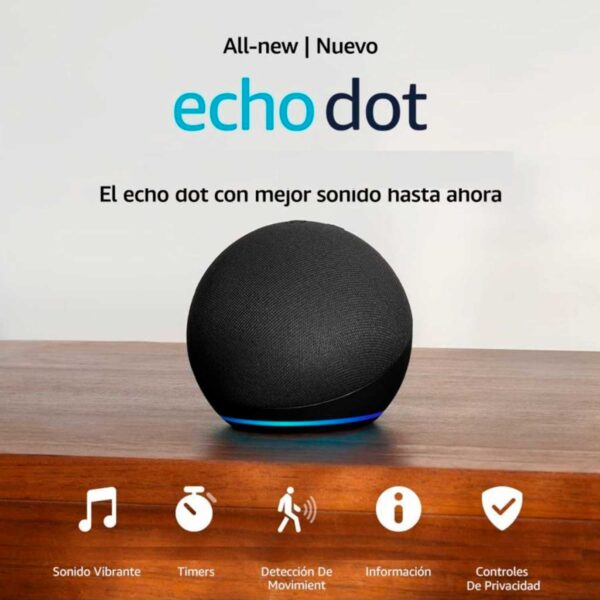 Parlante Inteligente Amazon Alexa Echo Dot de 5ª generación C2N6L4 Negro - Imagen 2