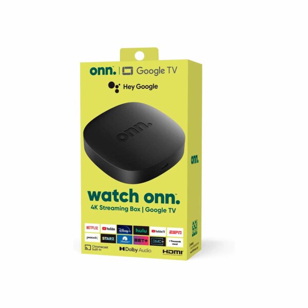 onn Google TV 4K UHD Streaming Box Chromecast