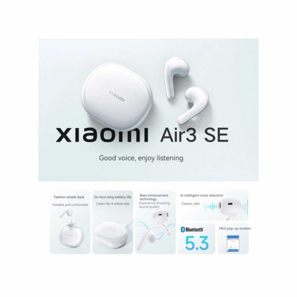 Audifonos Xiaomi Air 3 SE M2301E1 Blanco - Imagen 5