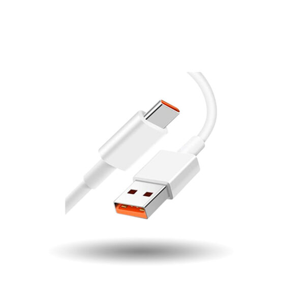 Cable Xiaomi 6T USB-A a USB-C H26250 6A - Blanco 1 metro - Imagen 2