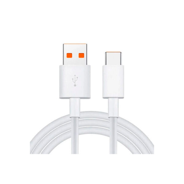 Cable Xiaomi 6T USB-A a USB-C H26250 6A - Blanco 1 metro - Imagen 3