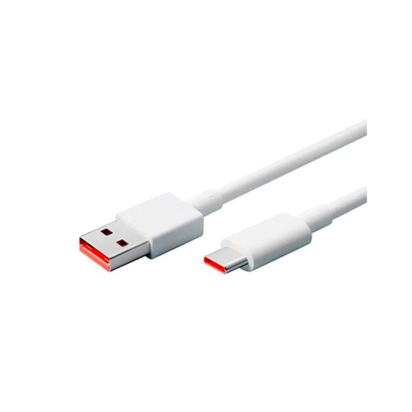 Cable Xiaomi 6T USB-A a USB-C H26250 6A - Blanco 1 metro - Imagen 4