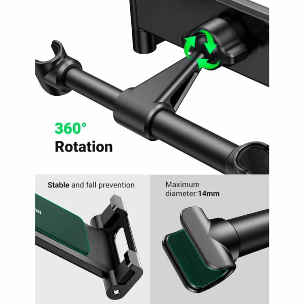 Ugreen Soporte Para Reposacabezas De Coche Negro 60108 - Imagen 4