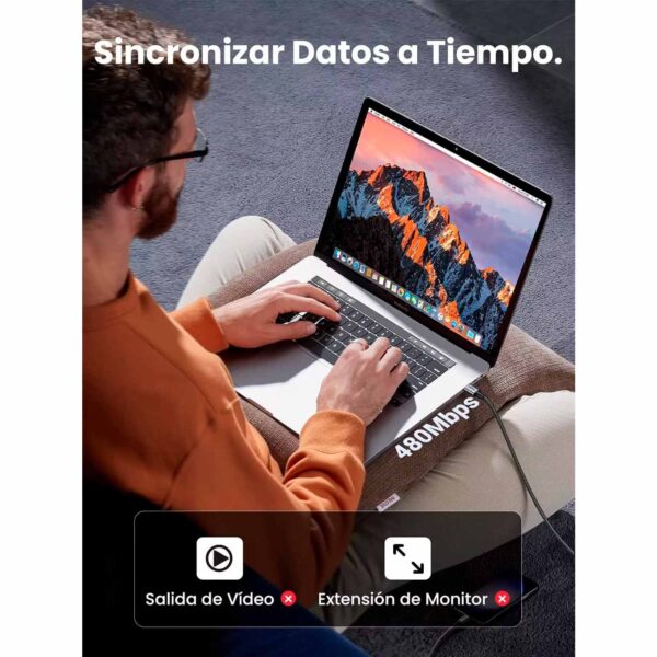 Cable Ugreen de Carga Rápida USB-C a USB-C US261 50150 - Imagen 5