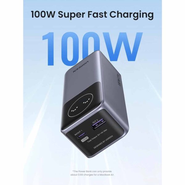 Power Bank Ugreen Nexode 12000Mah Carga Rapida 100W Model Pb724 35526B - Imagen 2