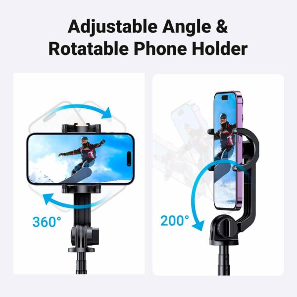 Soporte trípode Ugreen Selfie stick extendible Bluetooth para celular LP586 15062 - Imagen 4