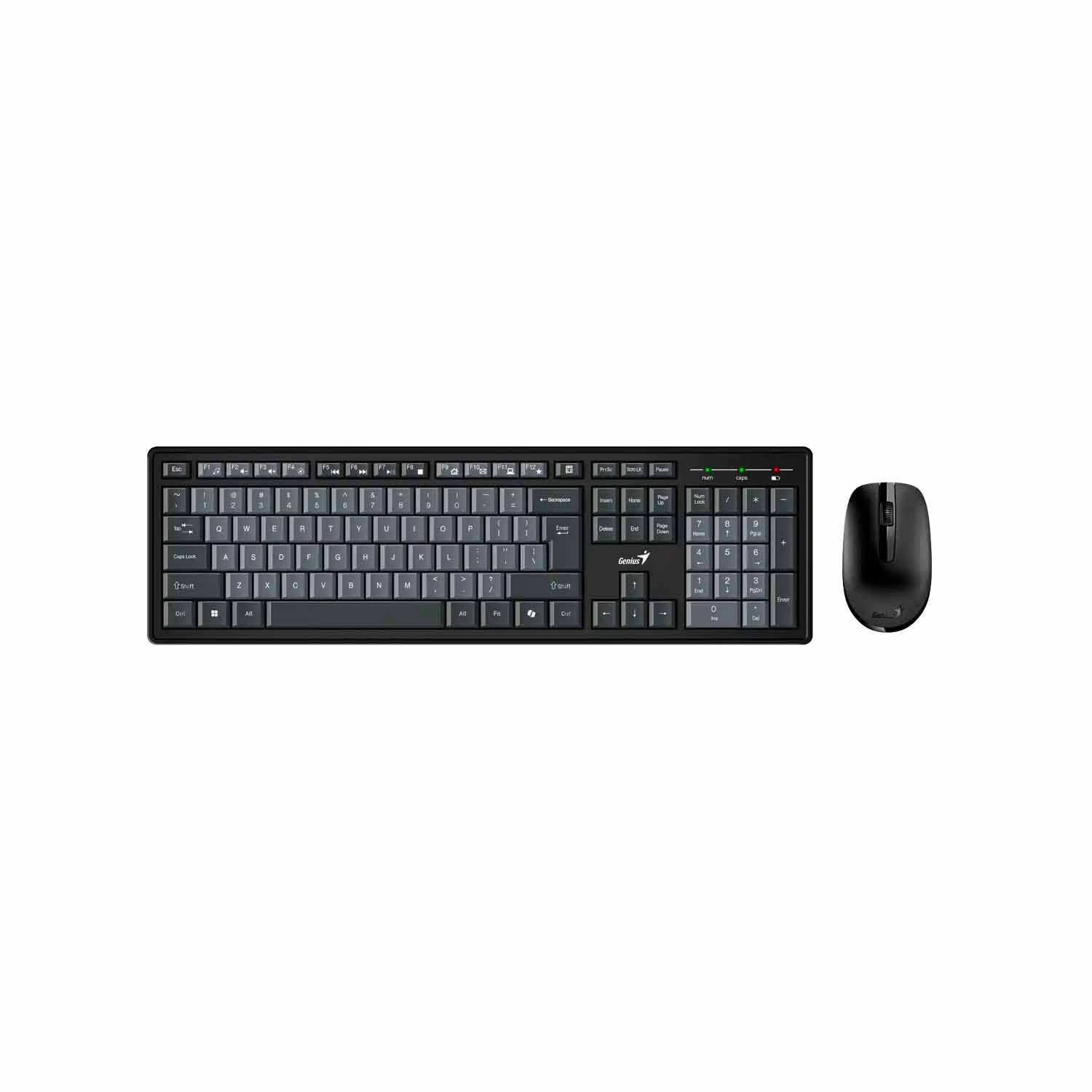 Teclado Genius+Mouse Wireless Smart Km-8200 Ai Copilot Usb Black/Grey