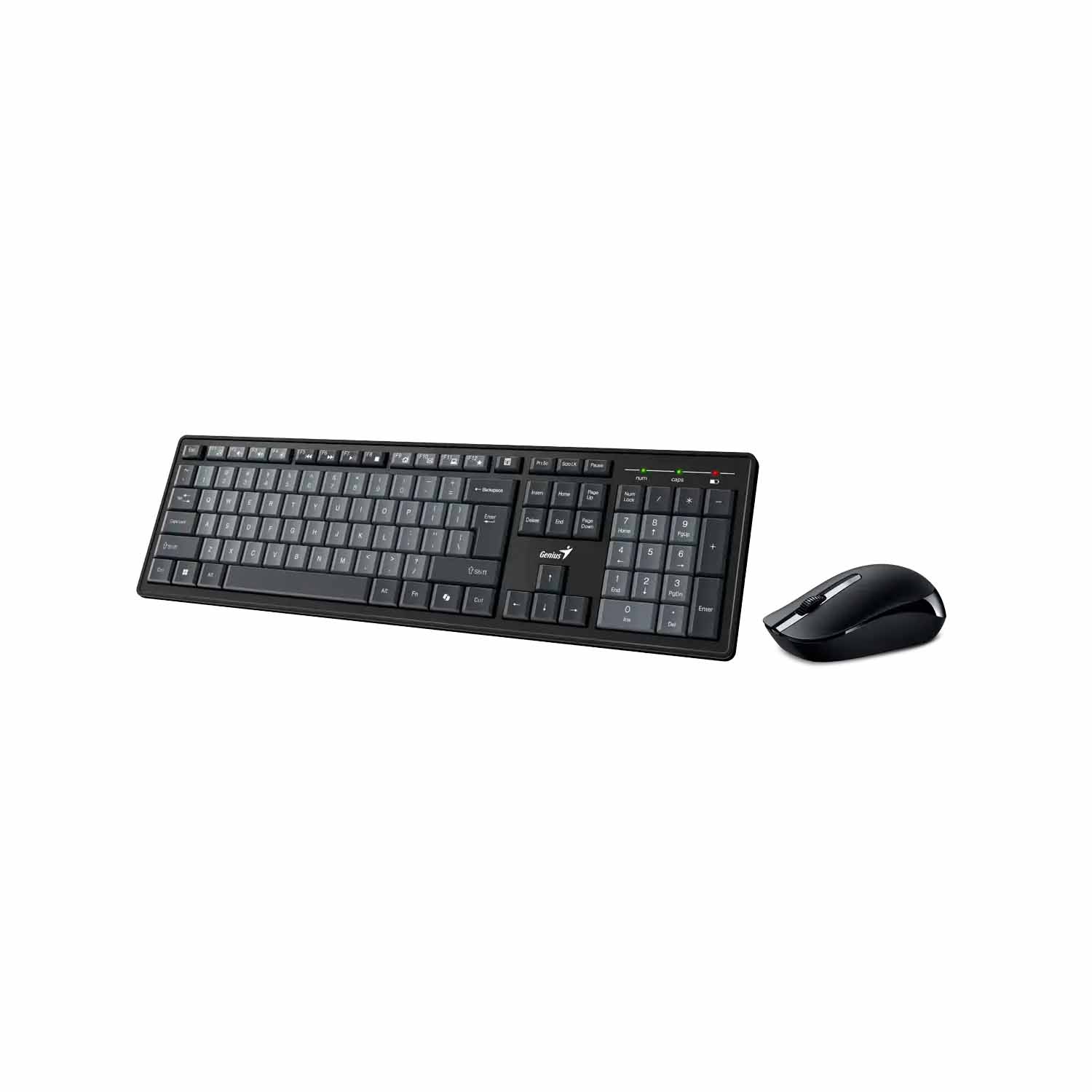 Teclado Genius+Mouse Wireless Smart Km-8200 Ai Copilot Usb Black/Grey - Imagen 2
