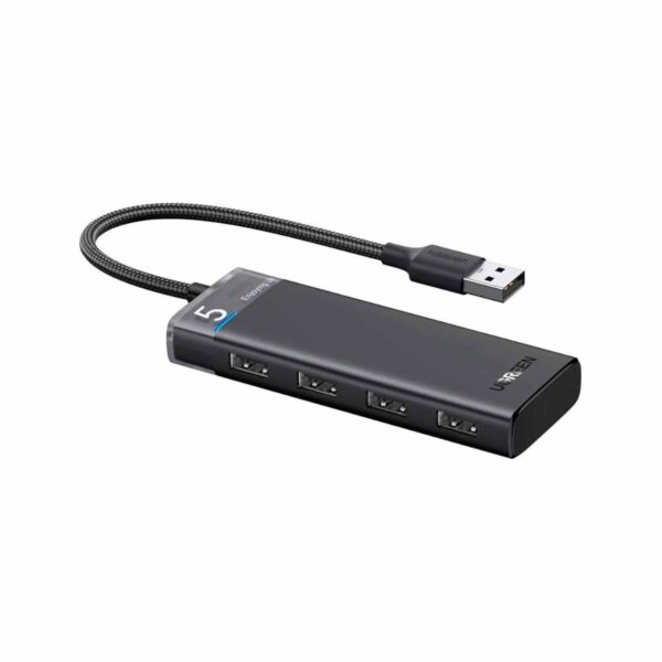 Adaptador Hub Ugreen 4 Puertos Usb-A Cable Alimentador Usb-A Cm653 15548