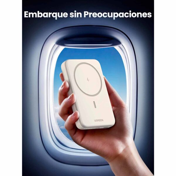 Power Bank Ugreen Nexode 10000Mah Magnetic Wireless 20W Beige Pb760 35341 - Imagen 5