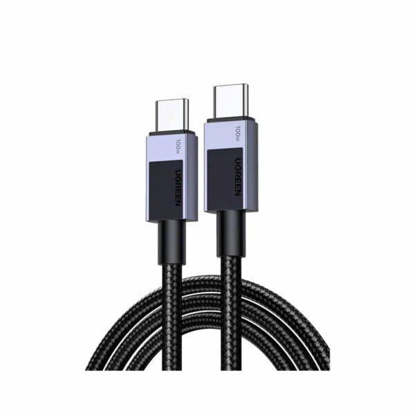 Cable Ugreen de Carga Rápida USB-C a USB-C 100W Space Gray 2M 45064
