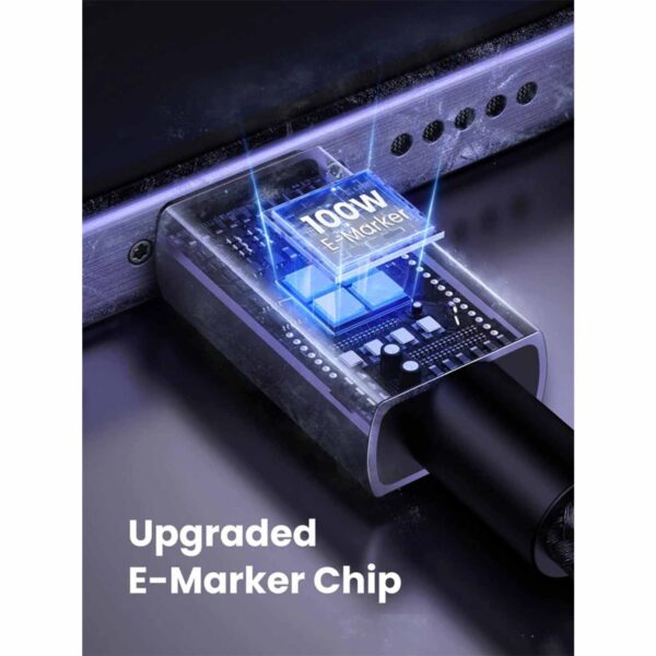 Cable Ugreen de Carga Rápida USB-C a USB-C 100W Space Gray 3M 45065 - Imagen 6