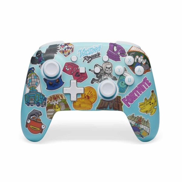Mando Pro PowerA Wireless Nintendo Switch Fortnite Sticker Mania - Imagen 2