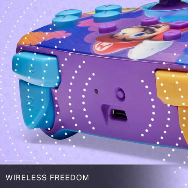 Mando Pro PowerA Wireless Nintendo Switch Color Splash Heroes - Imagen 4