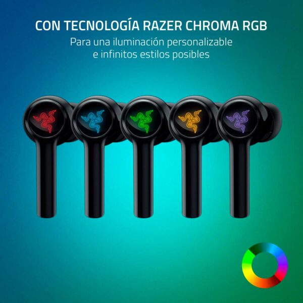 Audifono Razer Hammerhead Hyperspeed Wireless Usb-C/Bt Ed.Xb Chroma Black/Green - Imagen 5
