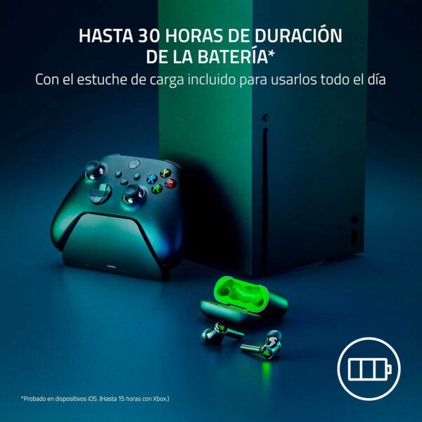 Audifono Razer Hammerhead Hyperspeed Wireless Usb-C/Bt Ed.Xb Chroma Black/Green - Imagen 6