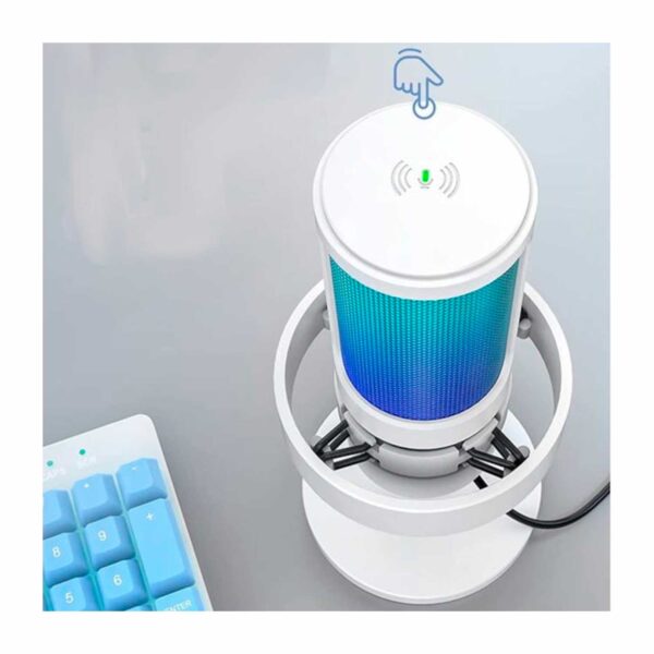Microfono Game Fifine Ampligame A8 White - Imagen 4