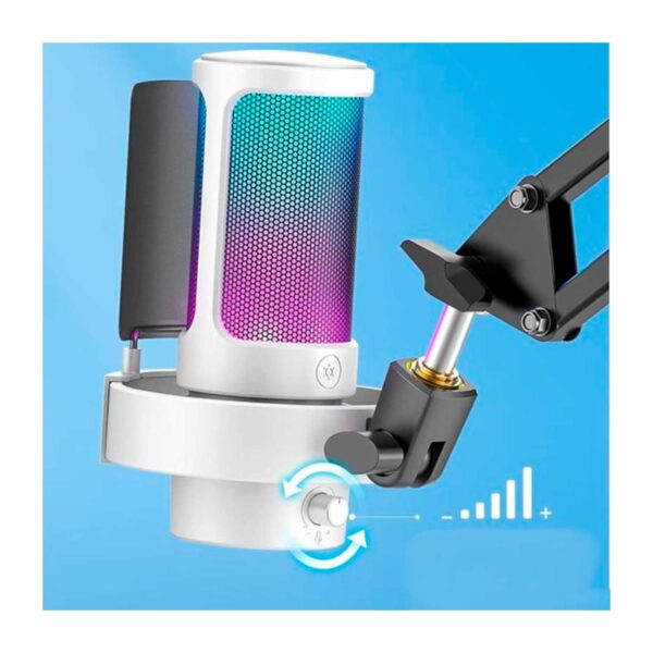 Microfono Game Fifine Ampligame A8 White - Imagen 6