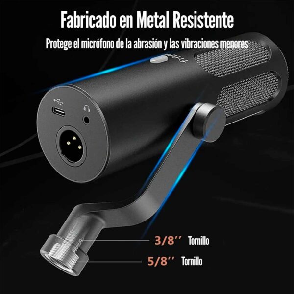 Microfono Gamer Fifine Amplitank Tank 3 Black - Imagen 2