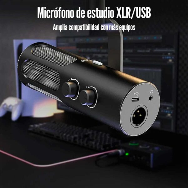 Microfono Gamer Fifine Amplitank Tank 3 Black - Imagen 3