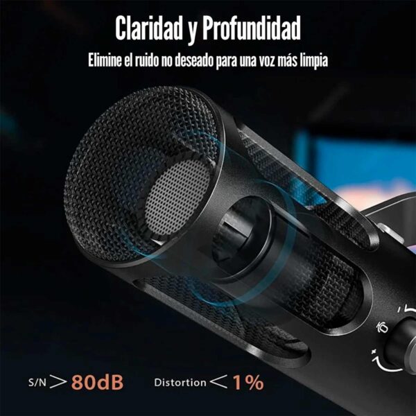 Microfono Gamer Fifine Amplitank Tank 3 Black - Imagen 4