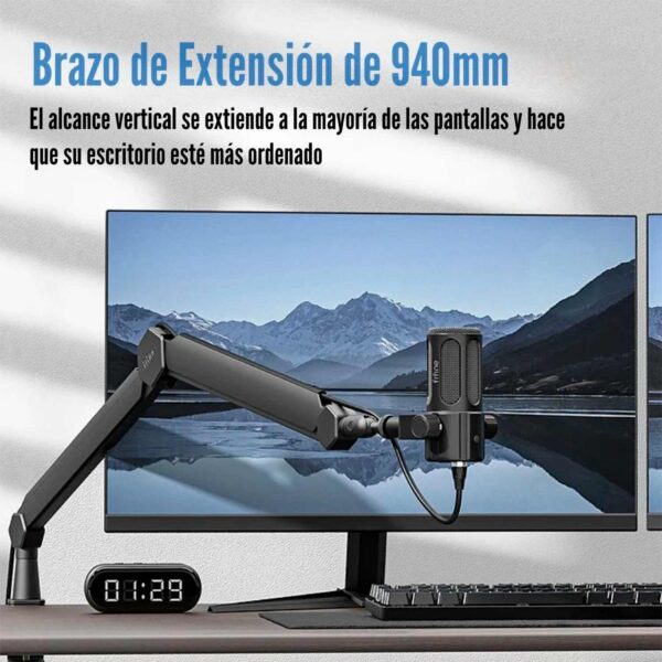 Brazo Para Microfono Fifine Bm66 Black - Imagen 3