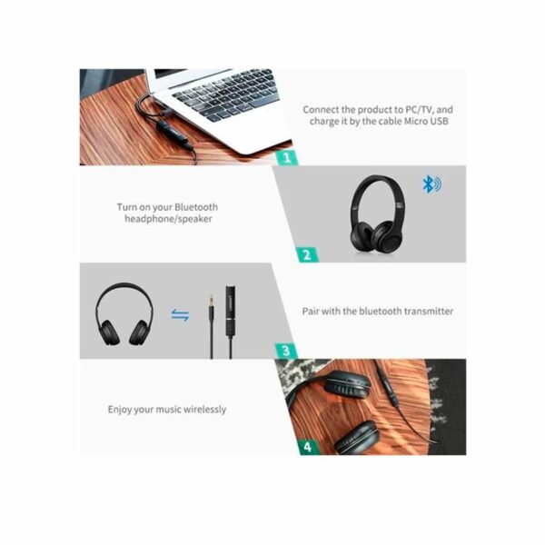 Transmisor Ugreen Bluetooth 3.5Mm Audio Port Hifi Sound Cm 107-40761 - Imagen 4