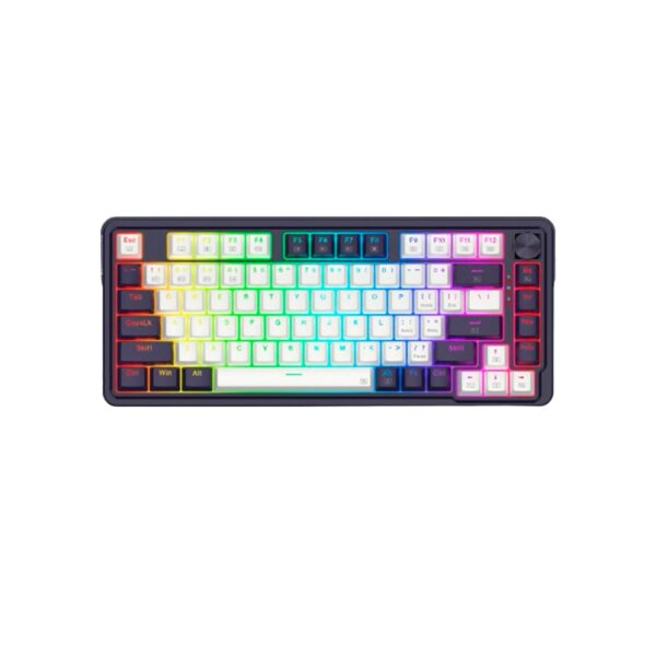 Teclado Gamer Redragon Ucal Pro Rgb Wireless Spanish K673Wb White/Black