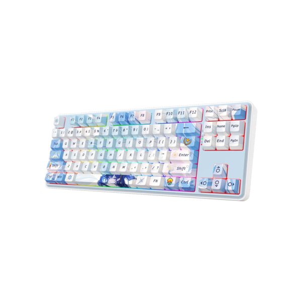 Teclado Gamer Redragon Star Blade Rgb Pro Wireless English K707Ak Blue Anime - Imagen 3