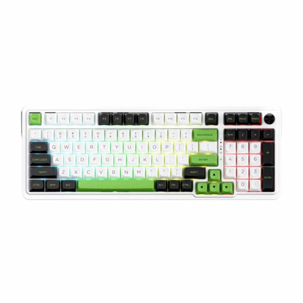 Teclado Gamer Redragon Eisa K686Wgb Rgb Max Wireless English Green