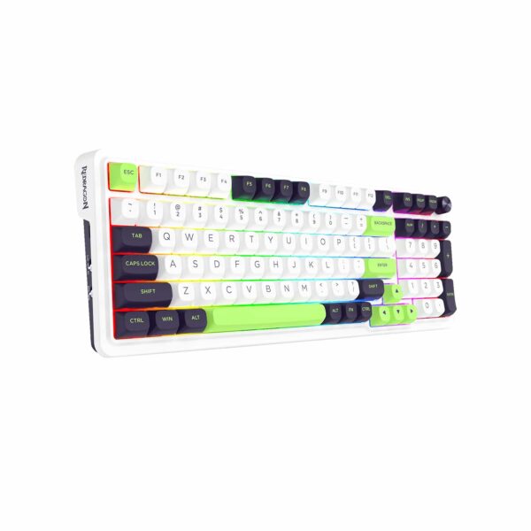 Teclado Gamer Redragon Eisa K686Wgb Rgb Max Wireless English Green - Imagen 2