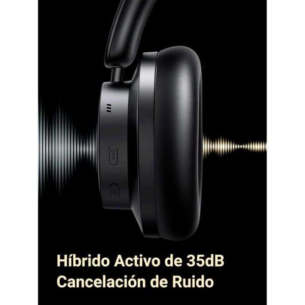 Audifonos Inalambricos Ugreen HiTune MAX 3 Over Ear Negro HP106-90422 - Imagen 3