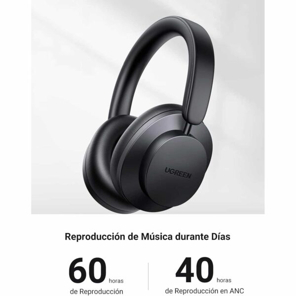Audifonos Inalambricos Ugreen HiTune MAX 3 Over Ear Negro HP106-90422 - Imagen 6