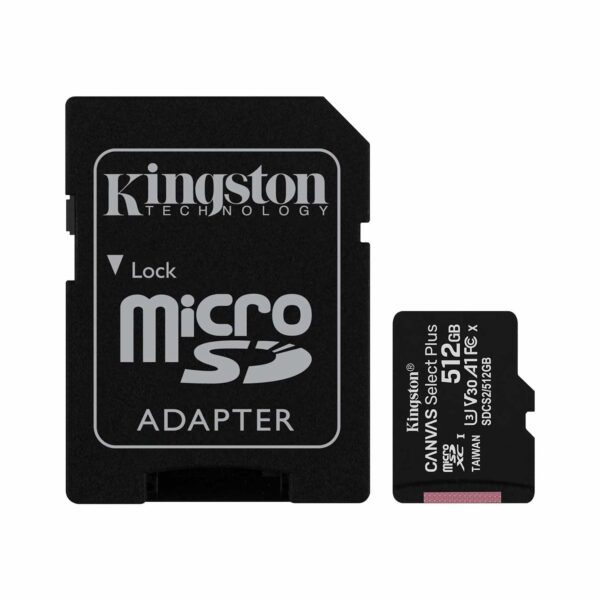 Memoria microSDXC Kingston Canvas Select Plus SDCS2 512 GB 100 MB/s A1 Clase 10 UHS-I - Imagen 3