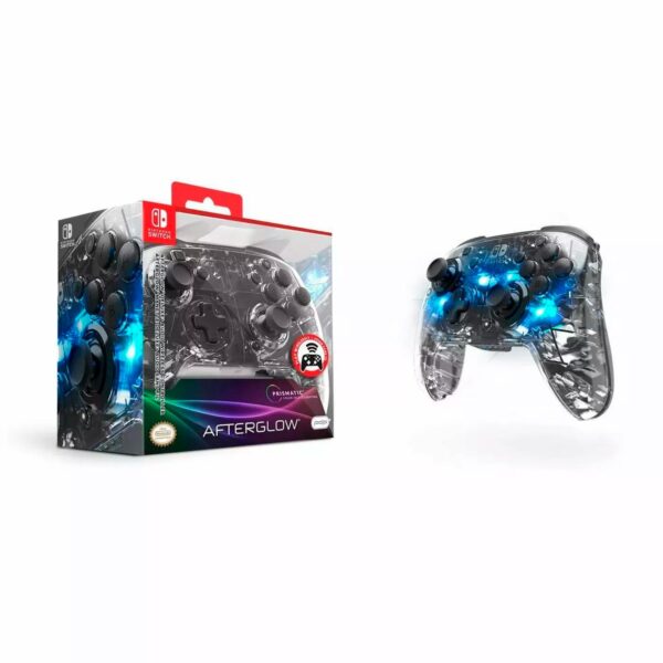 Mando PDP Inalámbrico para Nintendo Switch Afterglow Deluxe Transparente - Imagen 3