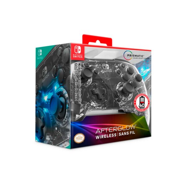 Mando PDP Inalámbrico para Nintendo Switch Afterglow Deluxe Transparente - Imagen 4