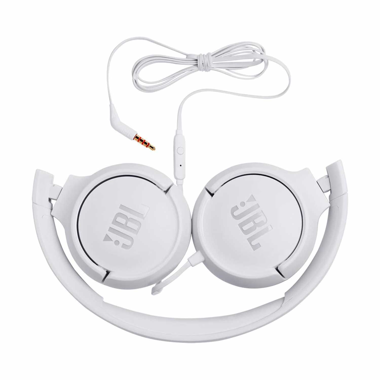 Audifonos Alambricos JBL Tune 500 On-Ear JBL Pure Bass Blanco - Imagen 3