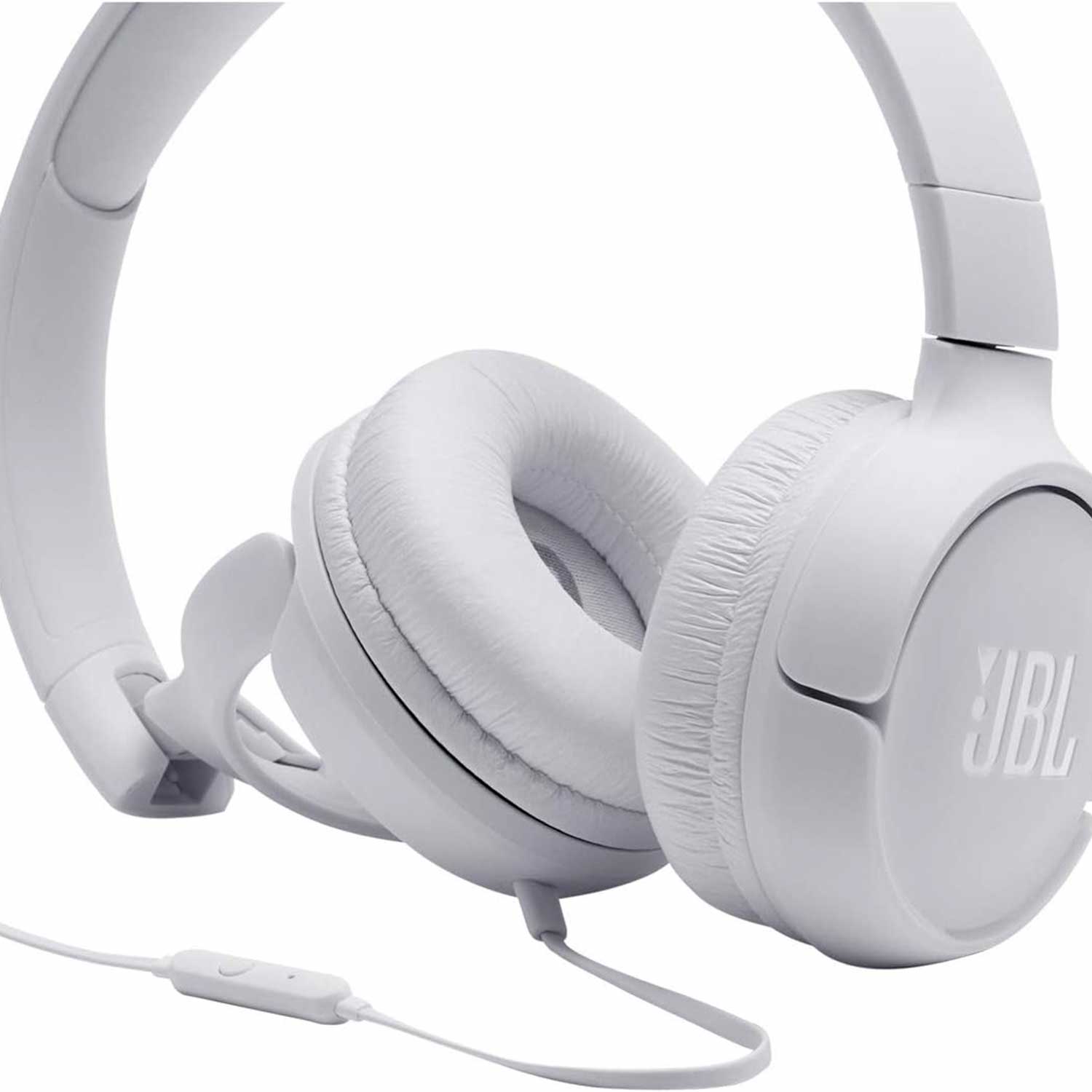 Audifonos Alambricos JBL Tune 500 On-Ear JBL Pure Bass Blanco - Imagen 4
