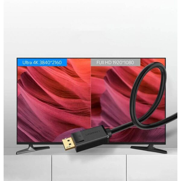 Cable Displayport Ugreen M/M 4K 5M Negro DP102-10213 - Imagen 4
