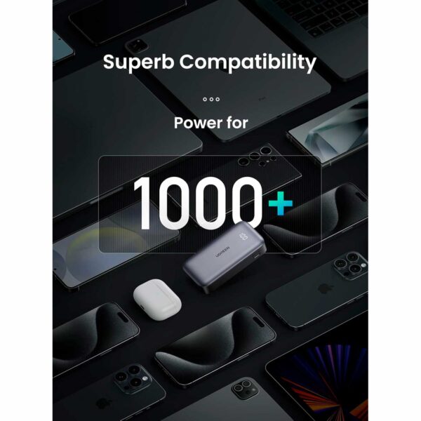 Mini Power Bank Ugreen 10000mAh 30W Carga Rápida PB502-25185 - Imagen 4