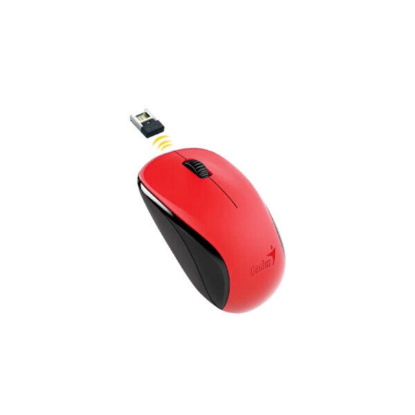 Mouse Inalambrico Genius NX-7000 1200dpi Optico Bluetooth Rojo - Imagen 2