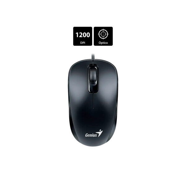 Mouse Alambrico Genius DX-110 Optico Negro - Imagen 4