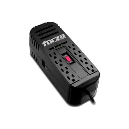 Estabilizador Forza FZ-FVR-2202 8 Tomas/2200VA/1100W 220V Black