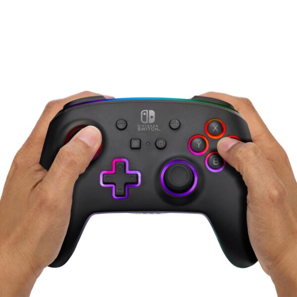 Mando Pro PowerA Wireless Nintendo Switch with Lumectra Black Led - Imagen 2