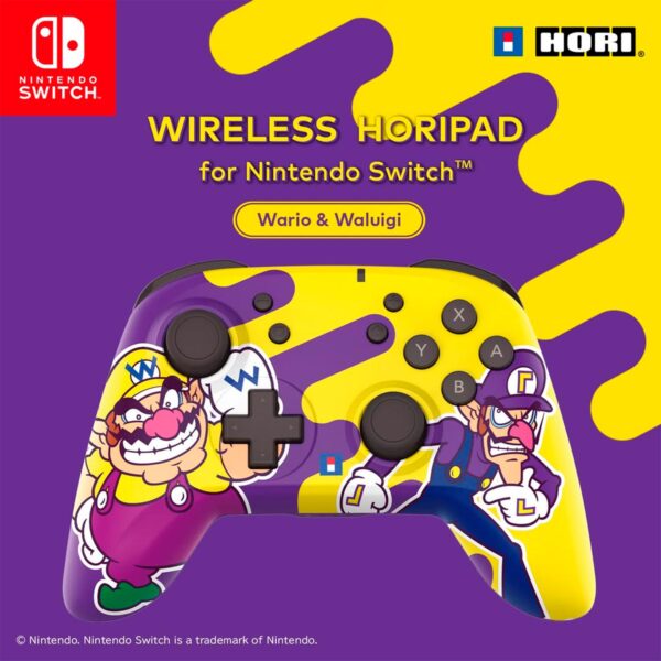 Mando Horipad Wireless Nintendo Switch Wario & Waluigi - Imagen 4